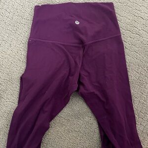 Lululemon Purple High-Waisted Leggings